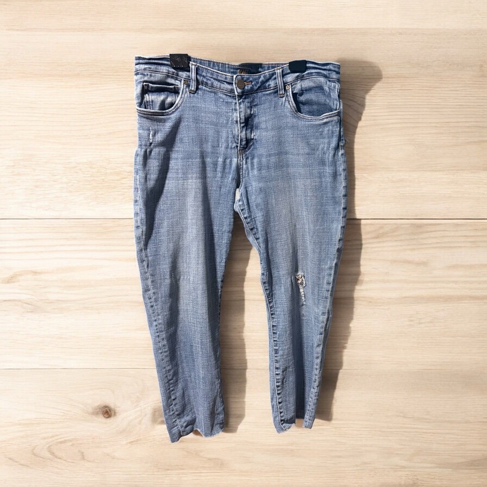 Kut from the Kloth Jeans Womens No Size Tag - Raw Hem - Distressed - Straight